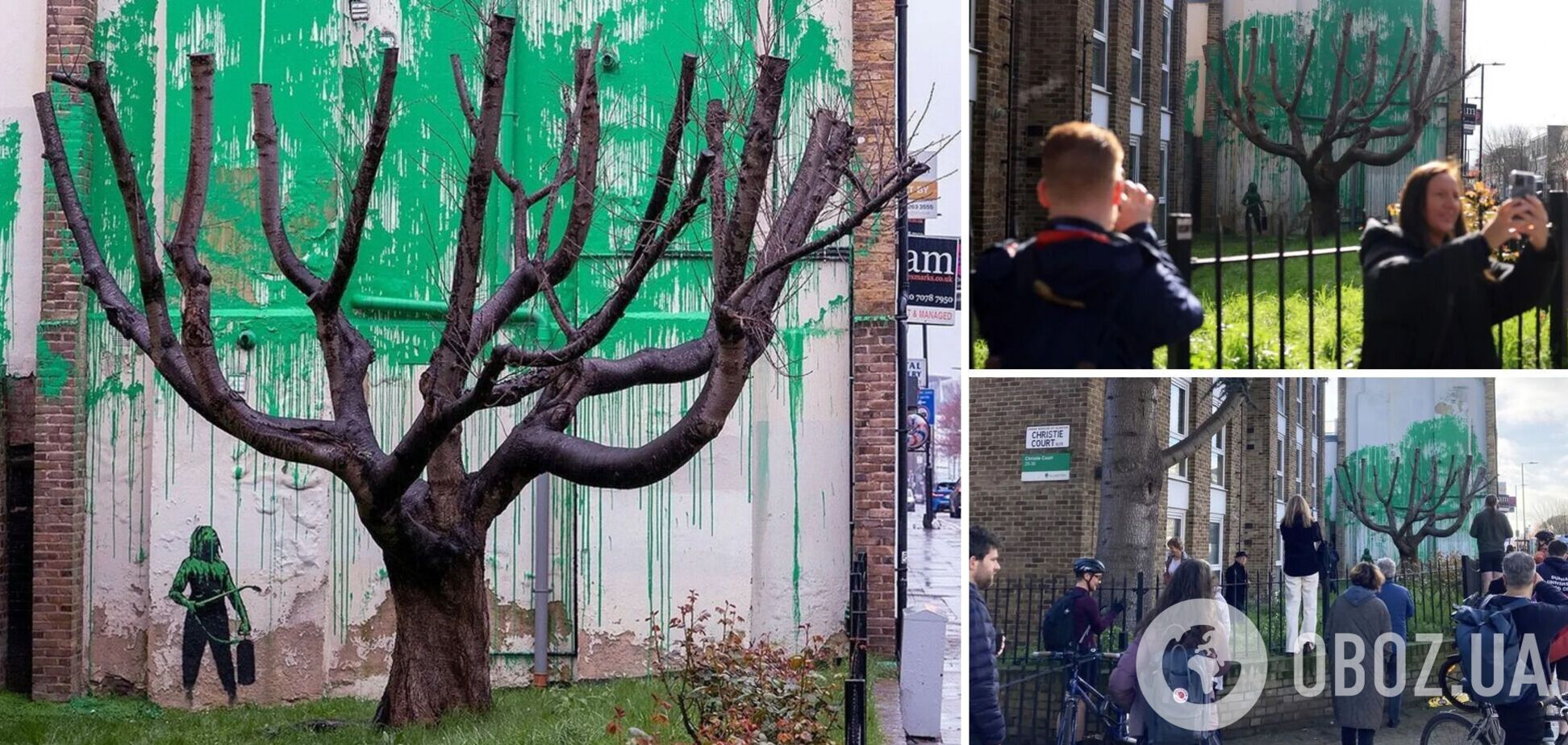 Бэнкси создал новый мурал в Лондоне: как отреагировали люди. Фото и видео
