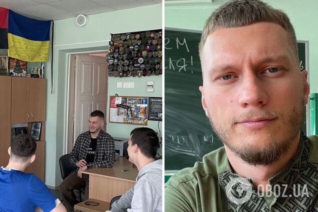 На входе в кабинет лежит флаг России, а за опоздание дети читают стихи на украинском: как 25-летний учитель из Киева прославился на всю страну