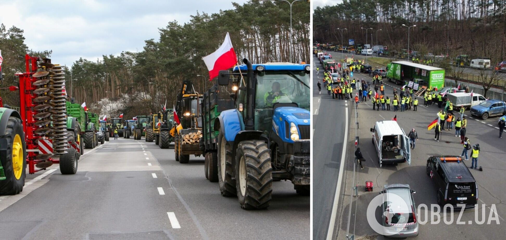 Блокаду границы Германии устроили польские фермеры