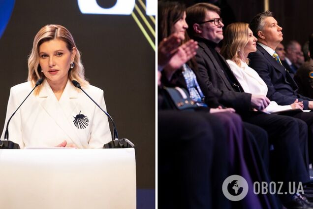 Черная вышивка на белом фоне. Елена Зеленская очаровала новым образом