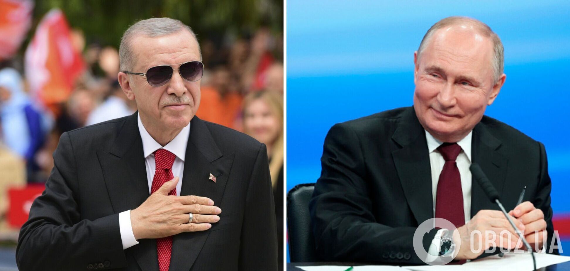 Эрдоган поздравил Путина с победой на 'выборах' и снова предложил услуги посредника в войне с Украиной