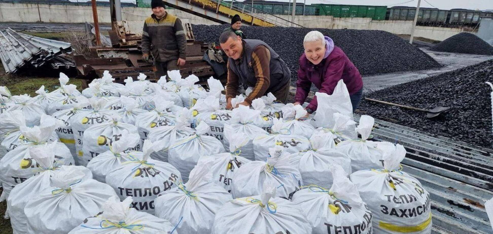 ДТЭК 'Энерго' передала очередную партию угля для обогрева защитников Украины