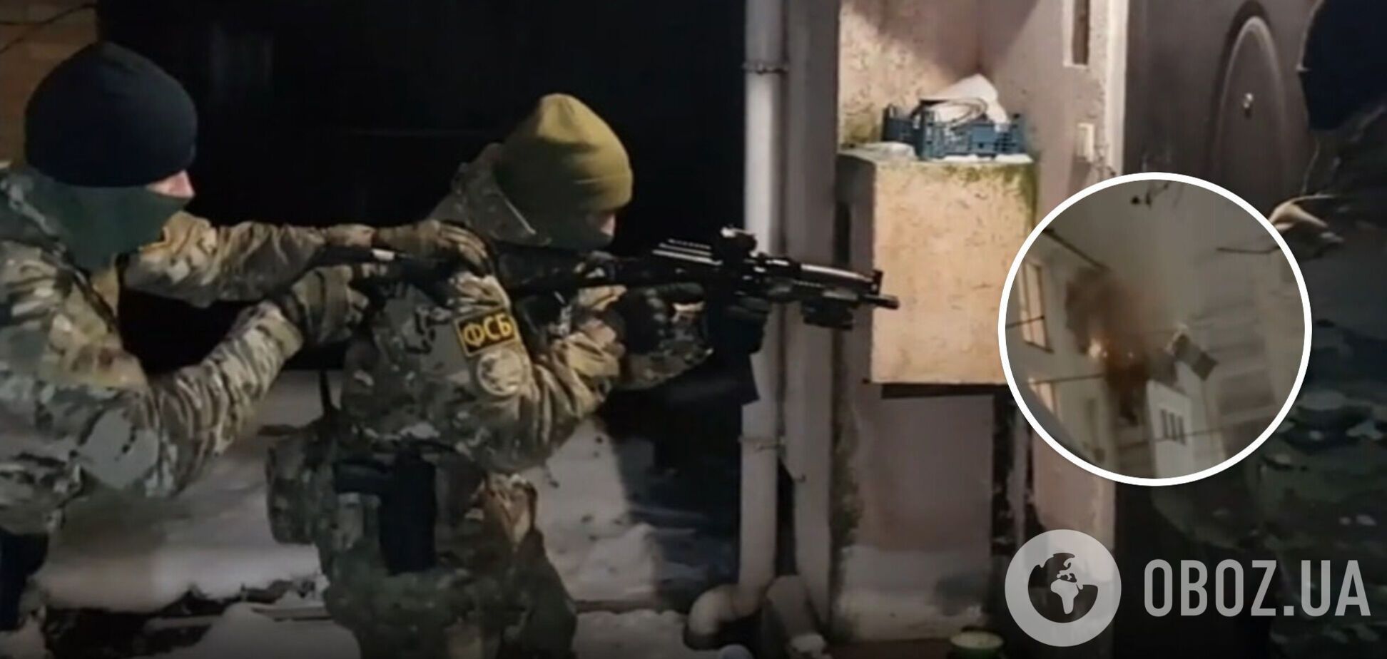 В Ингушетии произошла стрельба между силовиками ФСБ и неизвестными боевиками. Видео