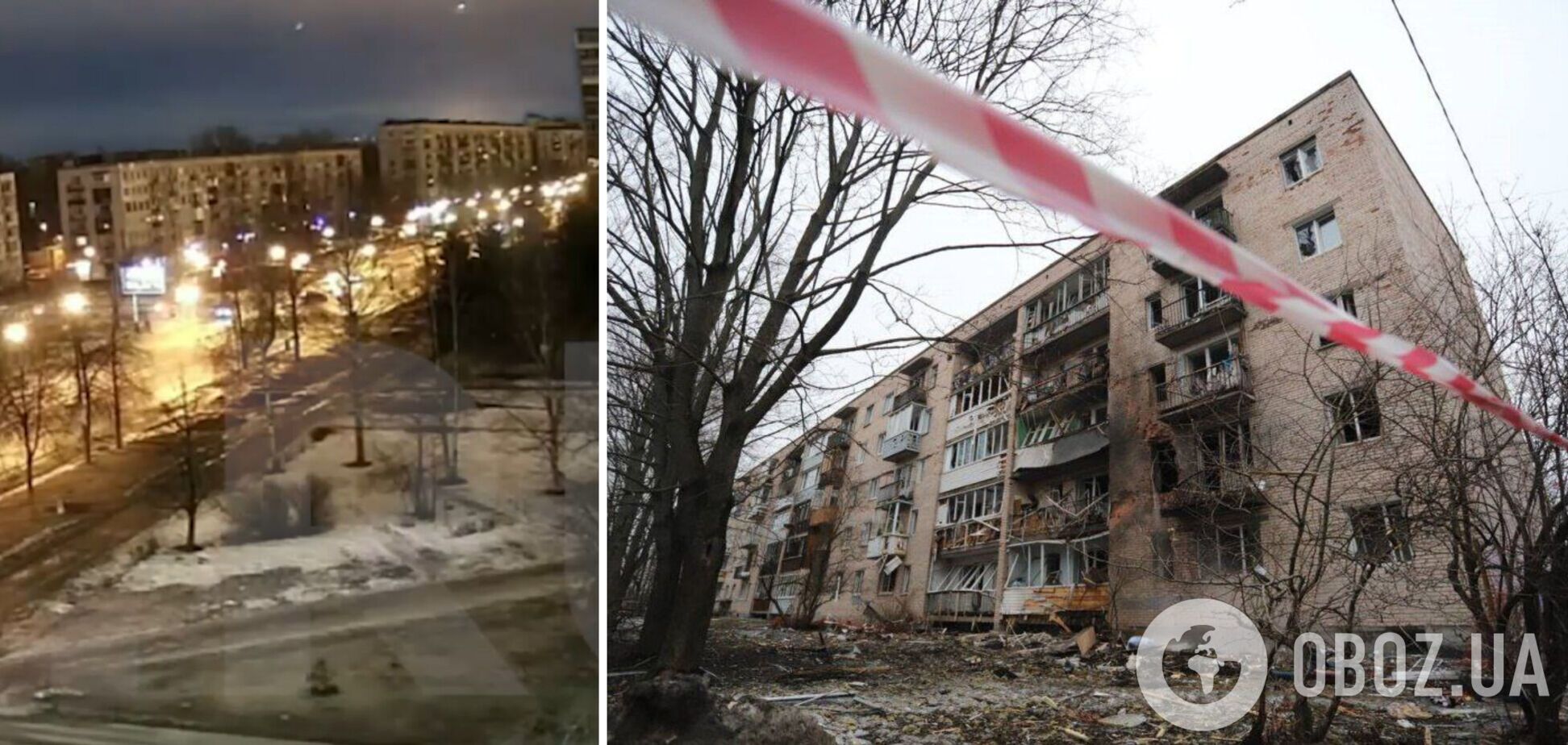 'Тут пів будинку рознесло, пацани!' У Петербурзі показали наслідки нібито прильоту БПЛА по житловому будинку. Відео