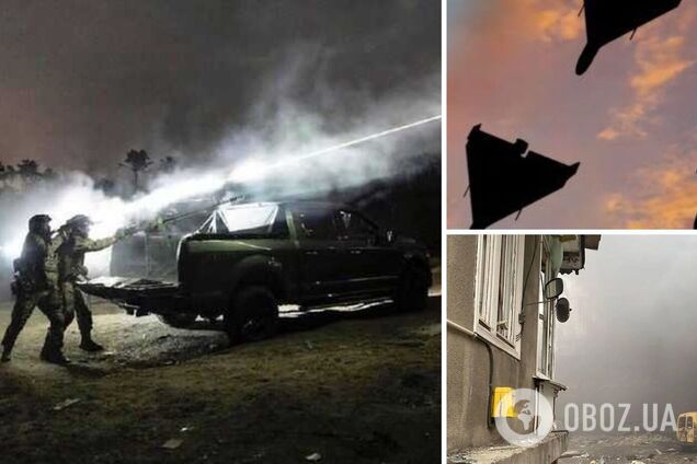 ракетный удар по Украине и атака шахедов