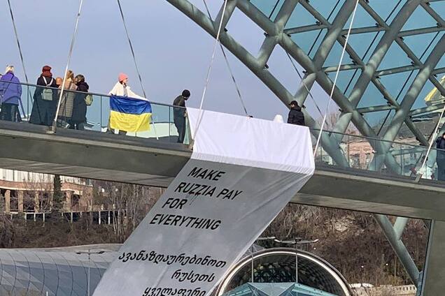 'Примусити Росію заплатити': в Тбілісі активісти нагадали, що РФ займає незаконне місце в ООН