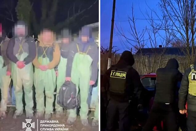 В комбинезонах пытались преодолеть лиман: в Одесской области пограничники поймали группу мужчин, которые хотели бежать из Украины. Видео