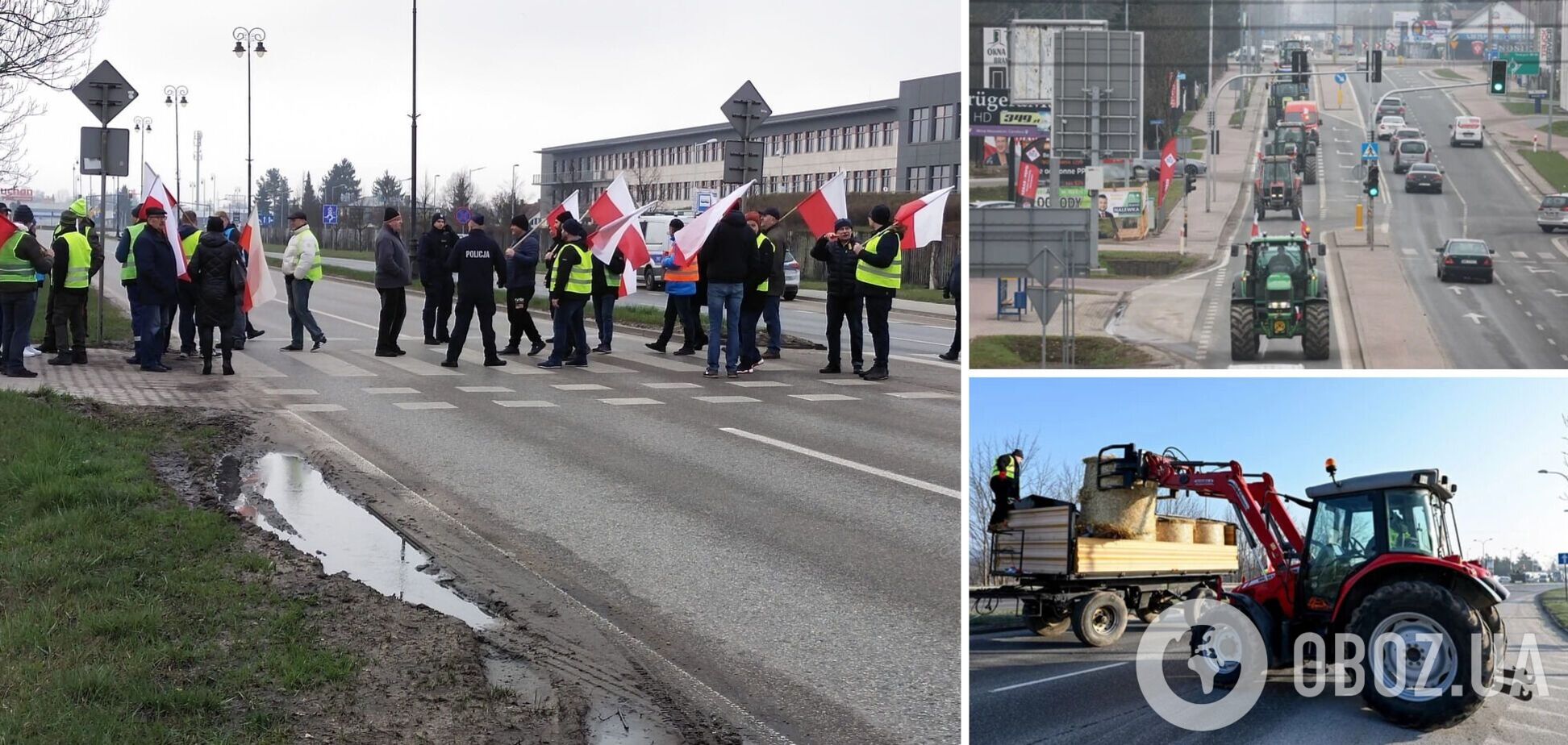 Польские фермеры вышли на протесты по всей стране