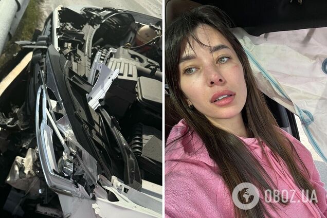 'Міс Україна Всесвіт-2021' Анна Неплях потрапила в серйозну ДТП і показала розтрощене авто. Фото