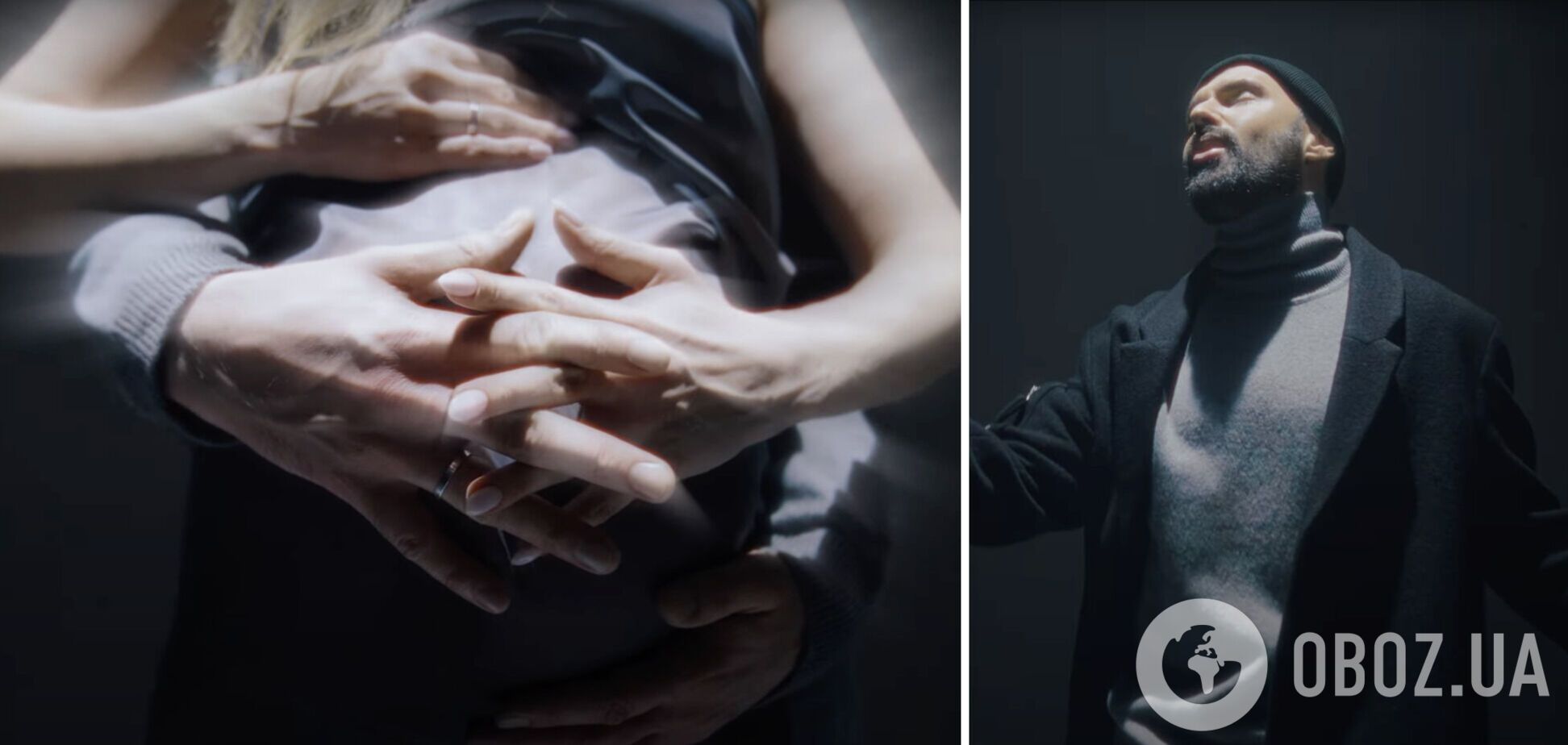 Віталій Козловський показав у новому кліпі 'Рубіж' свою вагітну дружину і випадково розсекретив її імʼя. Відео