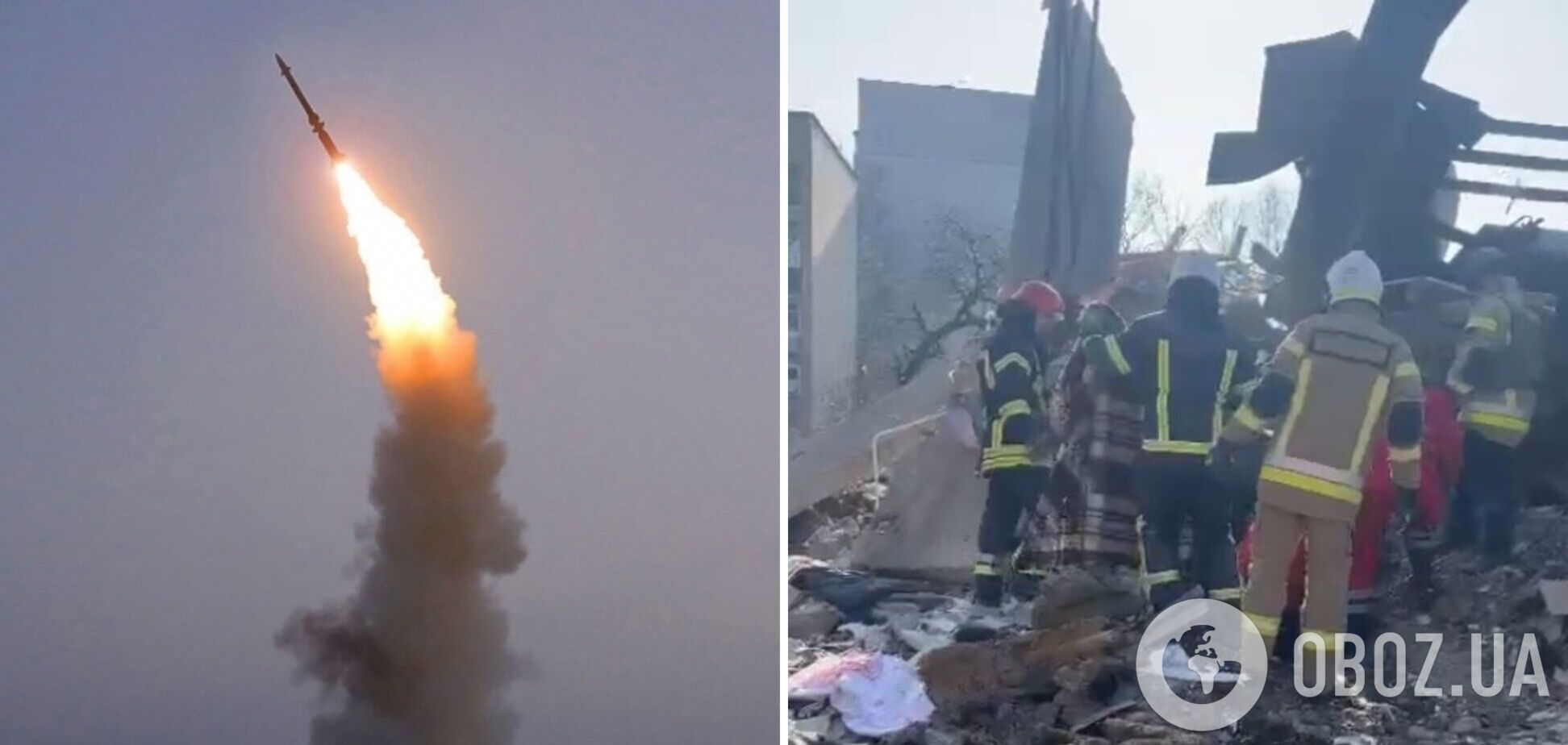 Унаслідок удару РФ по Хмельницькому загинули дві людини: у МВС показали момент порятунку дівчини з-під завалів. Відео