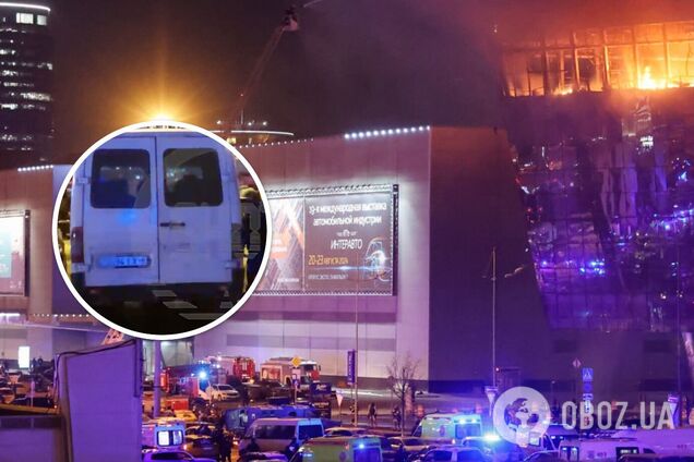 'Підозрілий білий бус з українськими номерами': роспропагандисти намагаються звалити теракт у 'Крокусі' на 'київський режим'. Відео