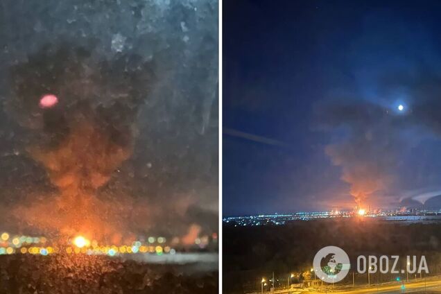 В России, вероятно, после атаки БПЛА вспыхнул Новокуйбышевский НПЗ: все детали