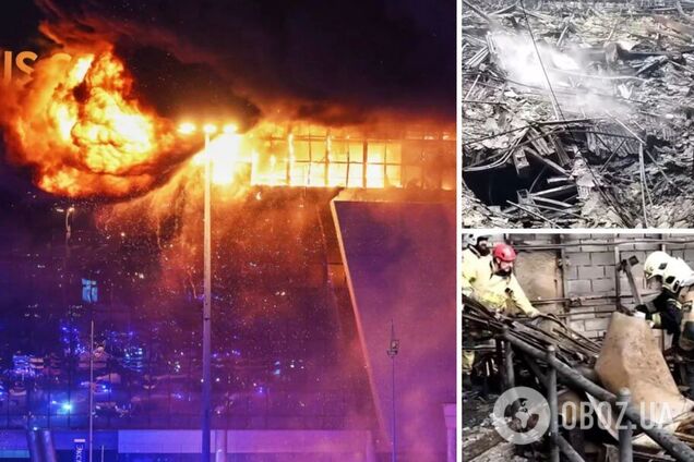 Сплошное пожарище: как выглядит 'Крокус Сити Холл' после теракта. Фото и видео