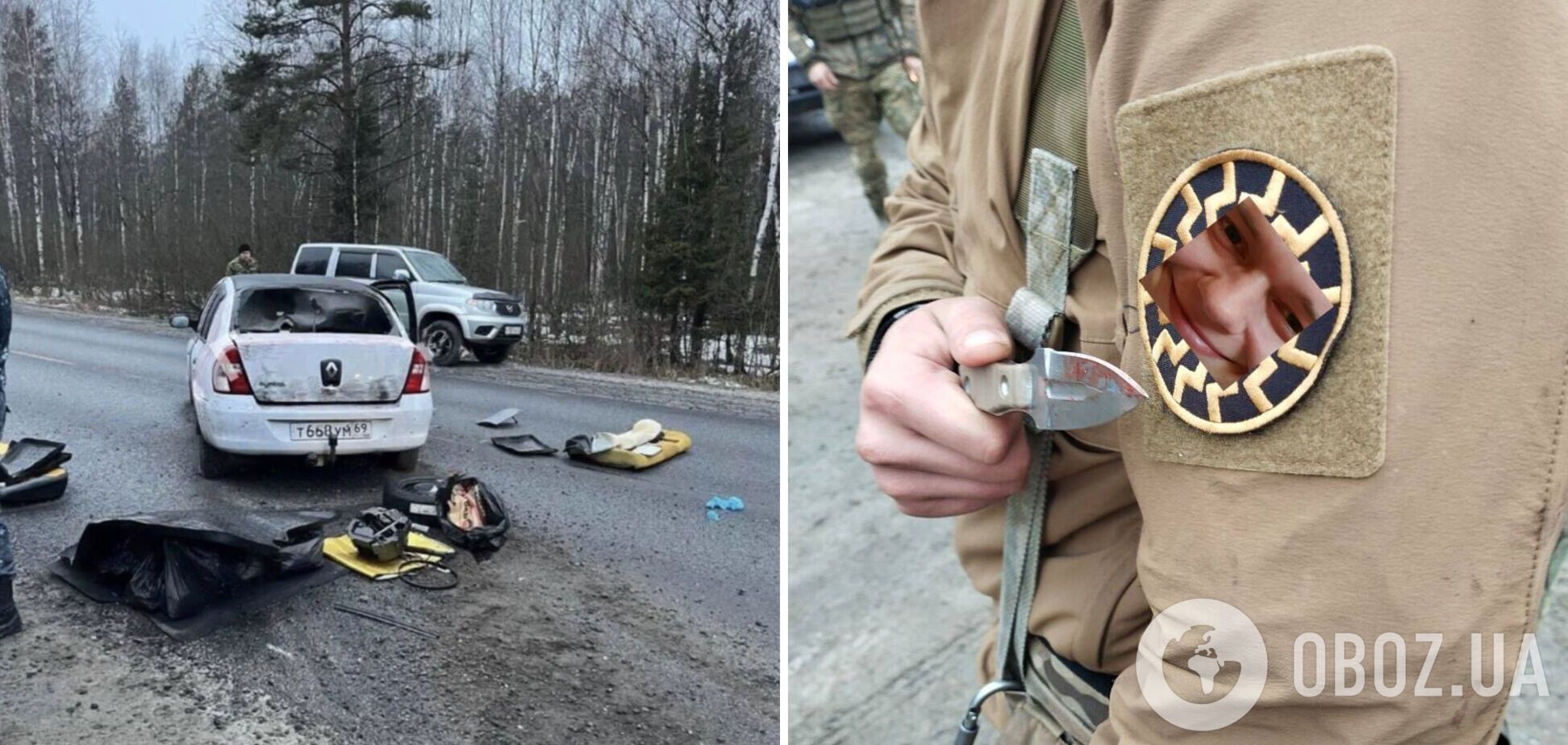 Денацифікація? Російський силовик, який затримував нібито терориста з 'Крокуса', засвітив на рукаві неонацистський символ. Фото
