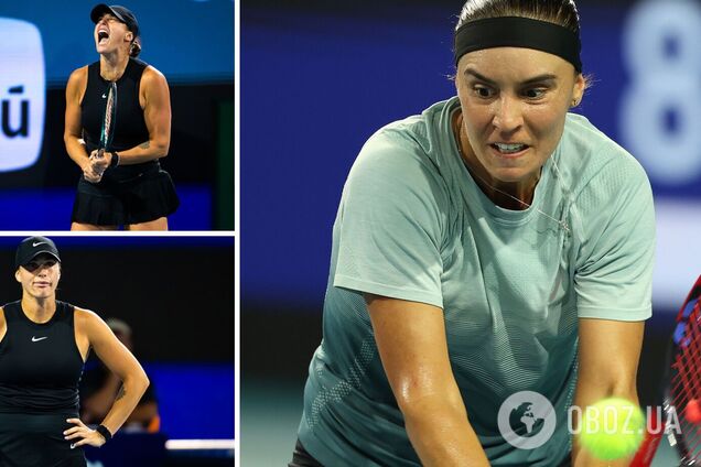 Украинская теннисистка победила 2-ю ракетку мира из Беларуси, бойфренд которой выбросился из окна. Видео