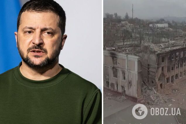 'Россия должна проиграть': Зеленский показал руины украинских городов после прихода 'русского мира'