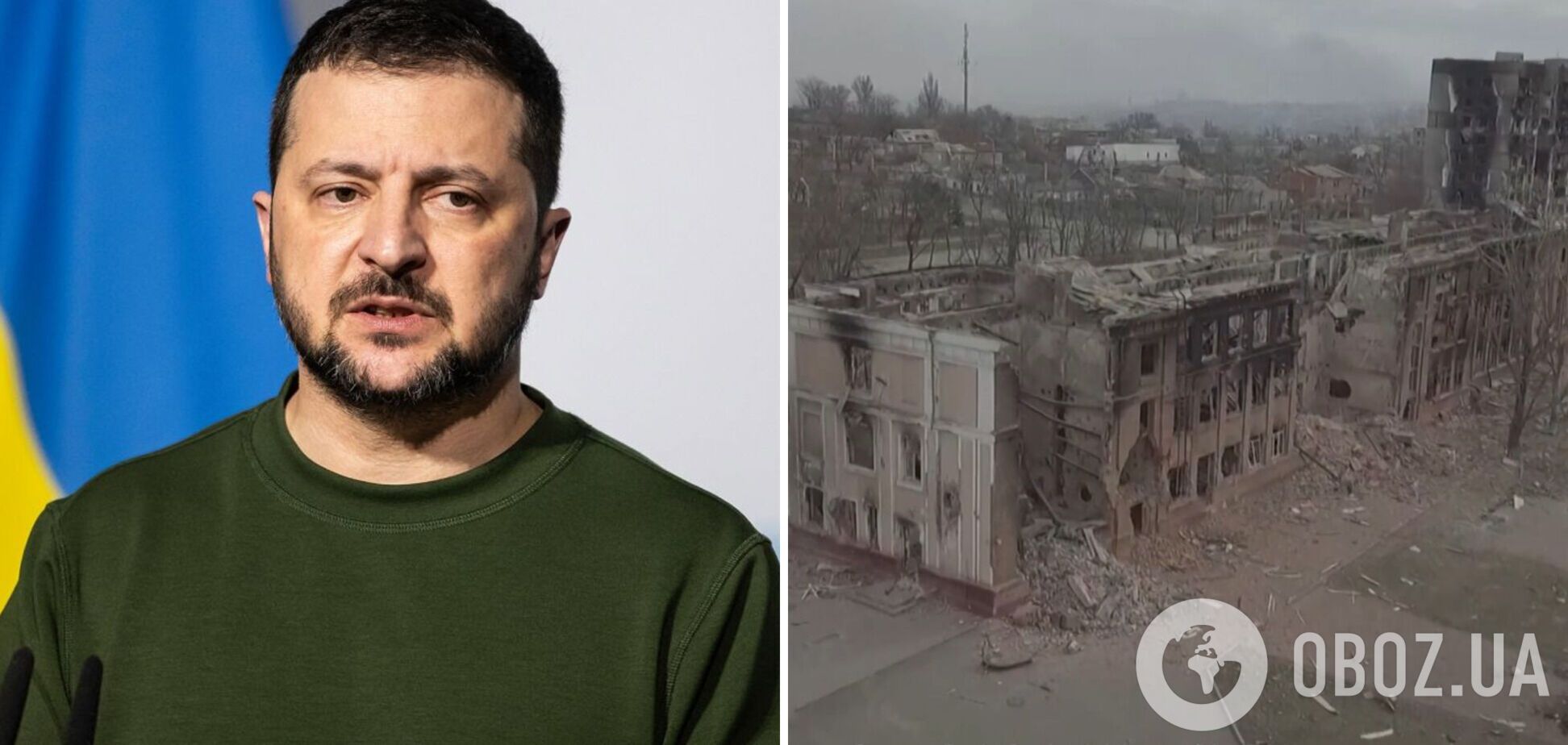 'Россия должна проиграть': Зеленский показал руины украинских городов после прихода 'русского мира'