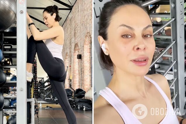 Бывшая жена Кличко, которой недавно исполнилось 50 лет, показала потрясающую фигуру в спортзале