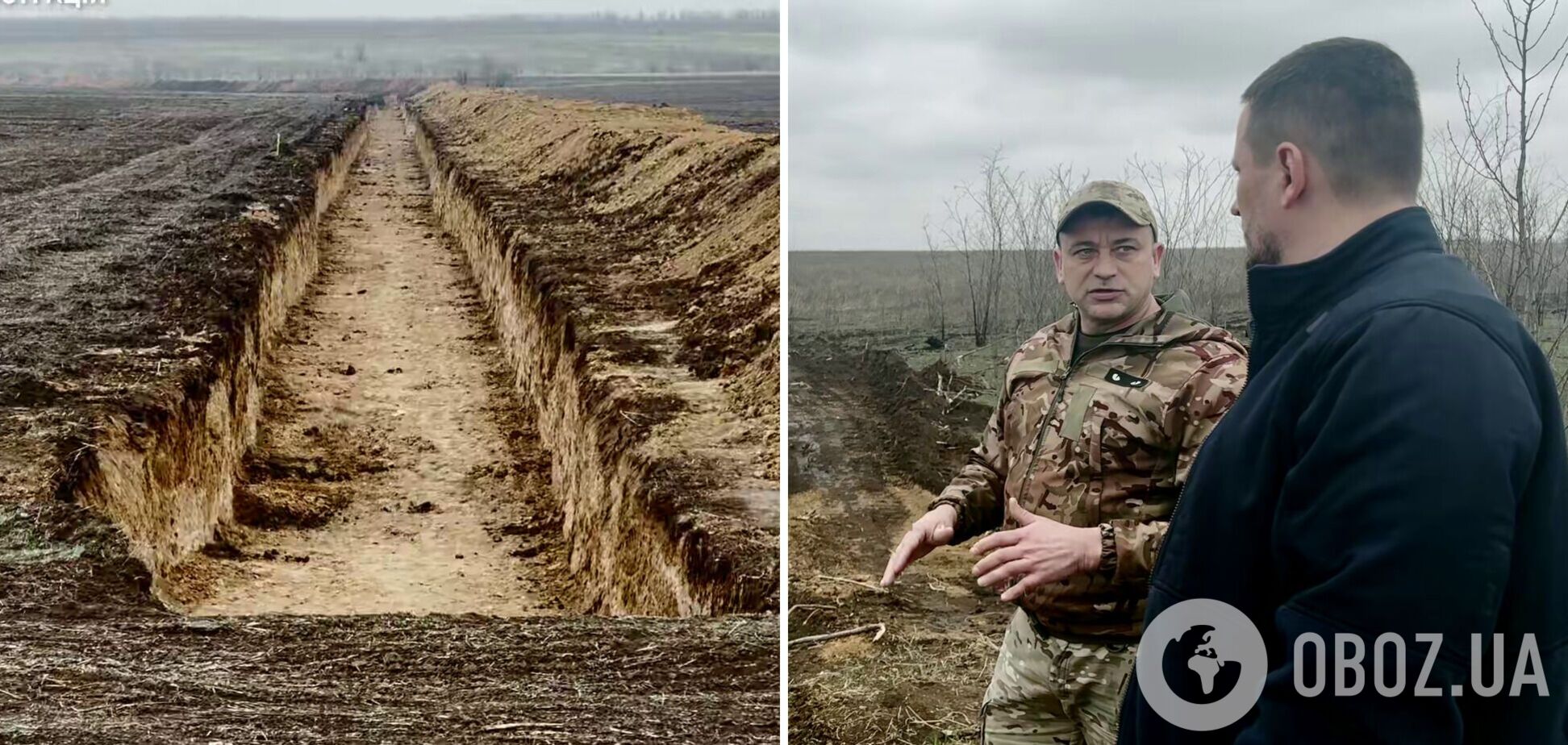 Противотанковые рвы и линии заграждения: Херсонская ОВА показала строительство второй линии обороны. Видео