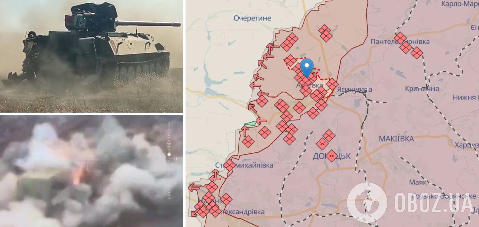 БМП-3 закончились: российская МТ-ЛБ эффектно подорвалась на украинской мине. Видео