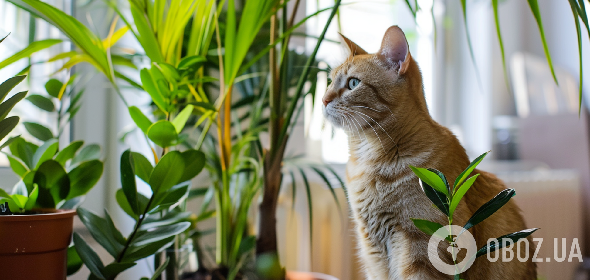 Які кімнатні рослини подобаються котам: безпечні і ароматні квіти