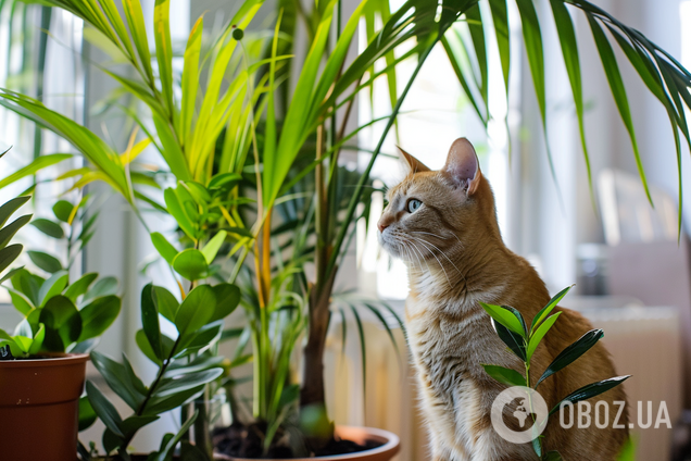Какие комнатные растения нравятся котам: безопасные и ароматные цветы