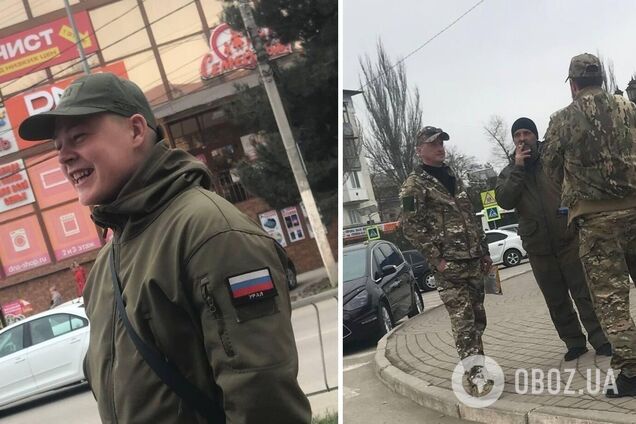 Російські загарбники на вулицях Джанкоя