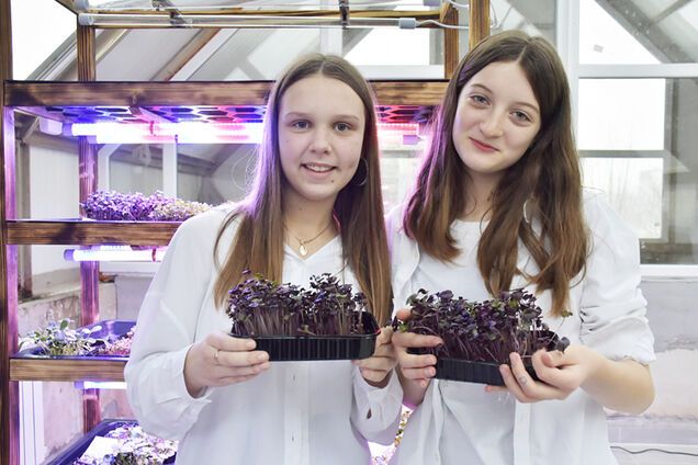 'Розумний город' від 'Контінентал': школярі вирощують мікрозелень, вчаться бізнесу і донатять на ЗСУ