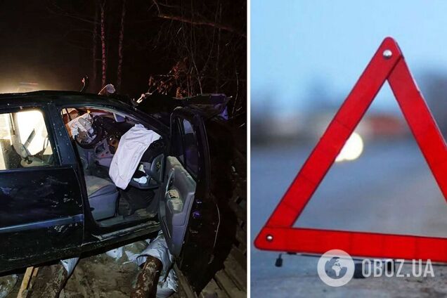 Влетел в блокпост: в Черниговской области в ДТП погиб 23-летний водитель. Фото