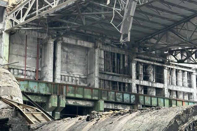 ТЭЦ в Харькове после удара РФ