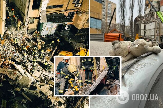 'Их нашли в крепких объятиях': в ГСЧС показали фото с разбора завалов в Одессе, где нашли погибших мать с малышом