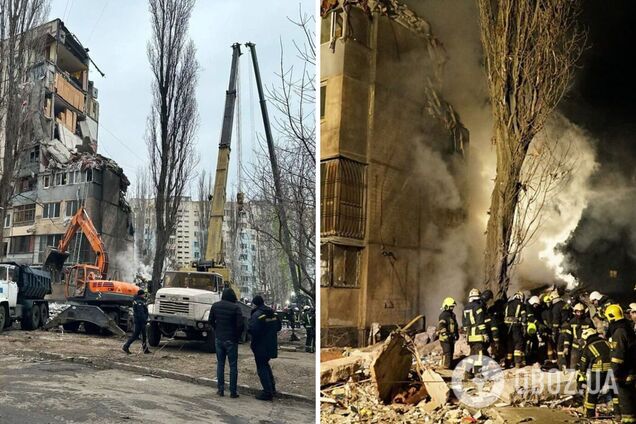 В Одесі під завалами багатоповерхівки знайшли тіло уже дев'ятої жертви удару РФ. Відео 