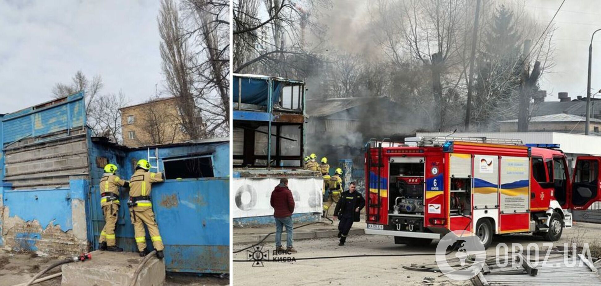 У Києві спалахнула пожежа на Шулявці: в мережі писали, що горить кіностудія Довженка. Відео