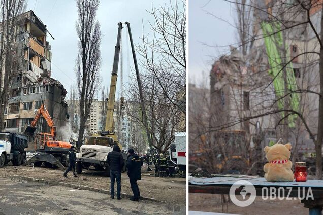 В Одессе под завалами дома после удара РФ обнаружили тело еще одного младенца