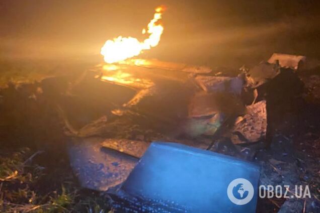 На Одесщине обломки 'Шахеда' упали на энергообъект: возник пожар