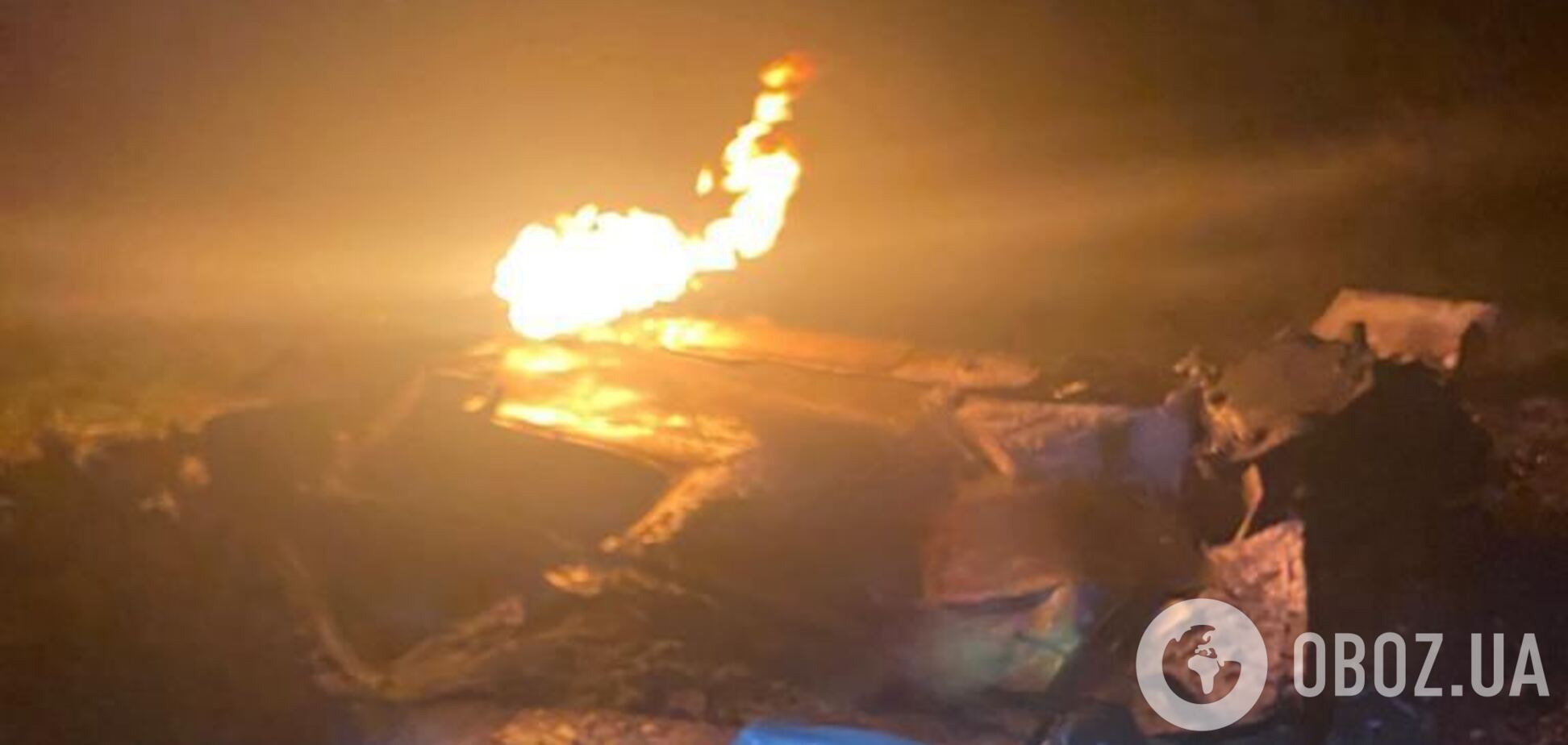 На Одесщине обломки 'Шахеда' упали на энергообъект: возник пожар
