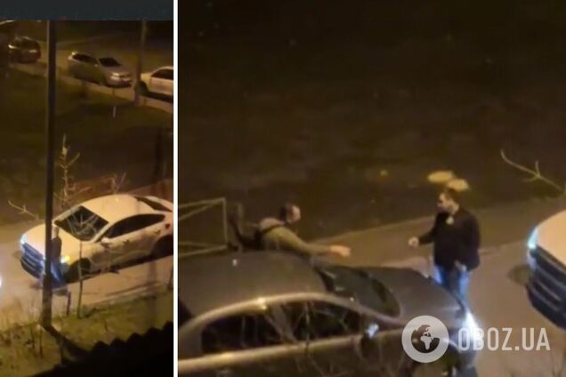 В Киеве мужчины идеально разрешили конфликт на дороге: сеть в восторге. Видео