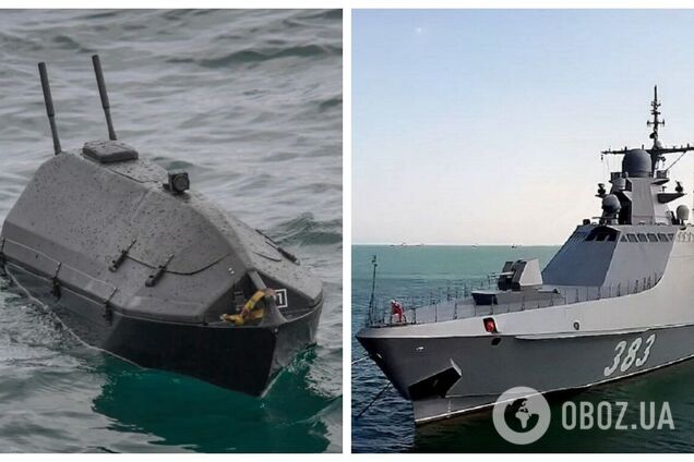 'Сергій Котов' – все: момент ураження російського корабля в Криму потрапив на відео