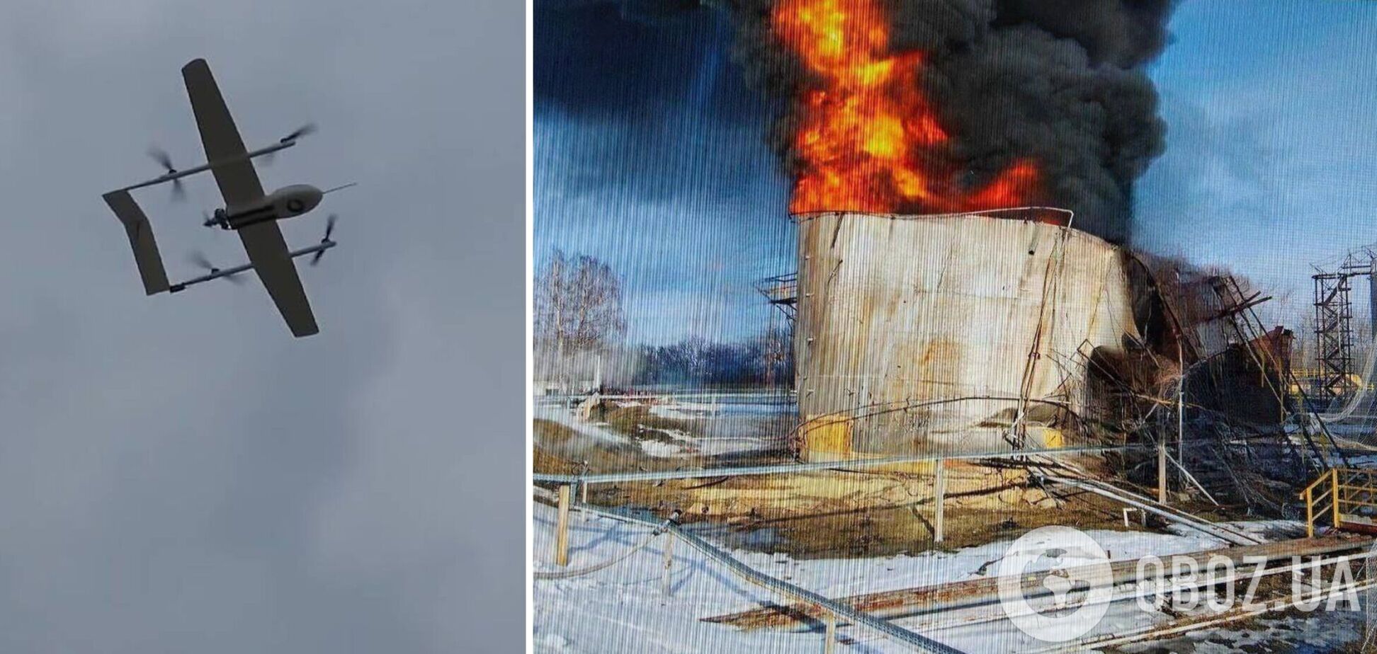 У Бєлгородській області дрони атакували нафтобазу, спалахнула пожежа: це була операція ГУР. Фото і відео