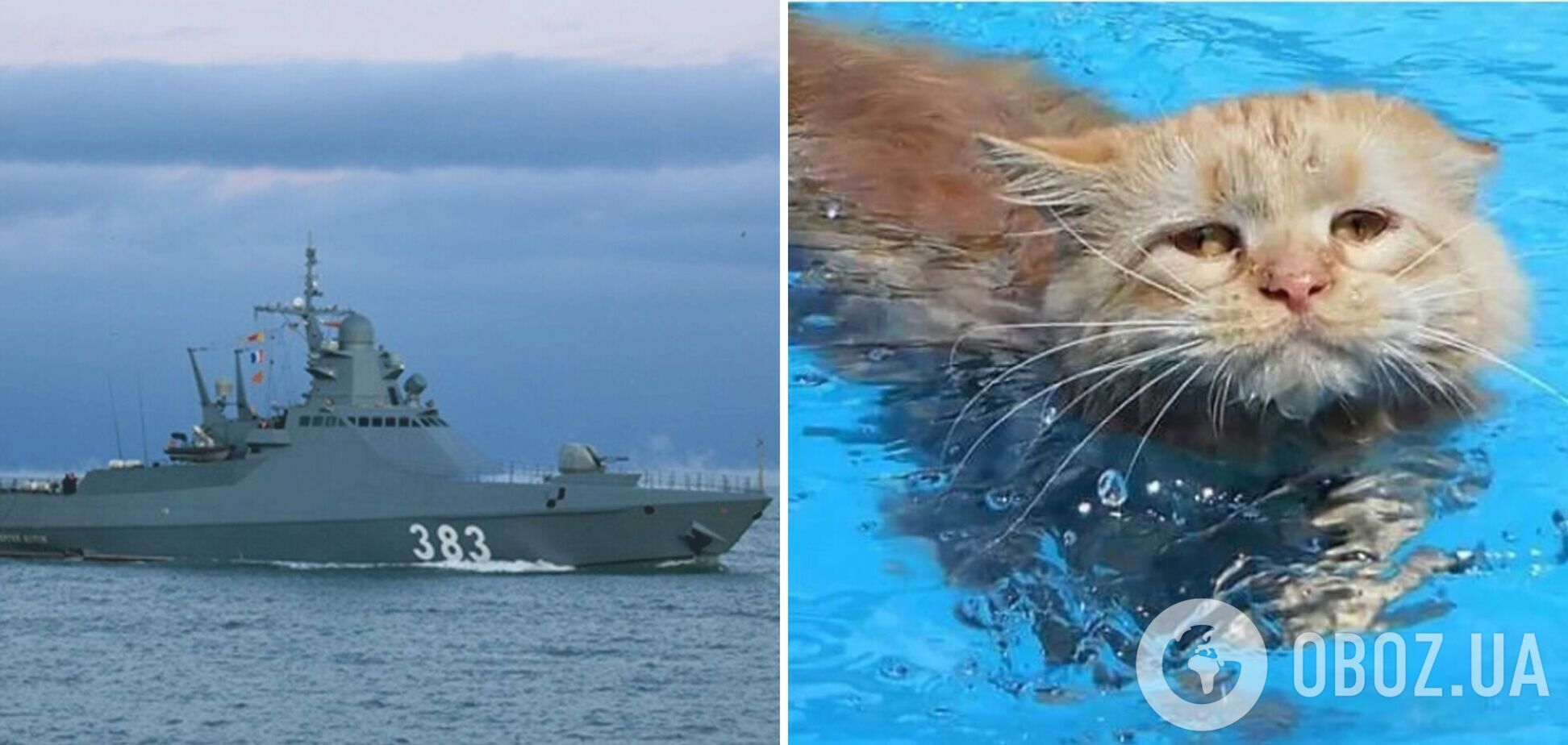 Переехал на дно к 'Москве': сеть взорвалась шутками и мемами из-за уничтожения российского корабля 'Сергей Котов'