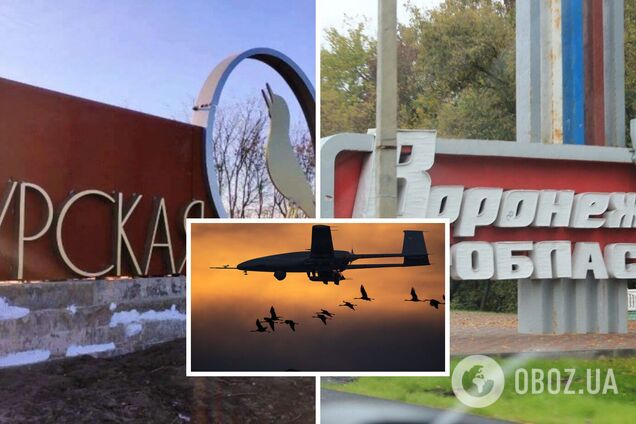 В России пожаловались на атаку на военный аэродром 'Балтимор' и нефтебазу, горит склад ГСМ. Видео