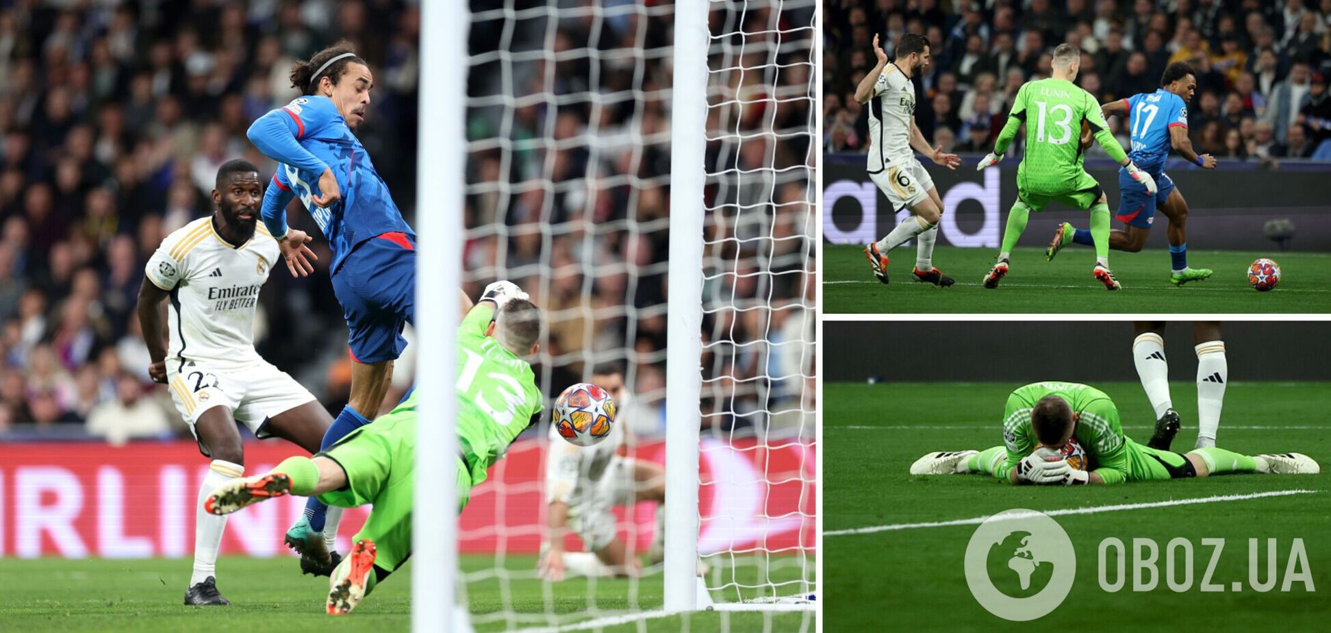 Голкипер сборной Украины вывел 'Реал' в четвертьфинал Лиги чемпионов. Видео