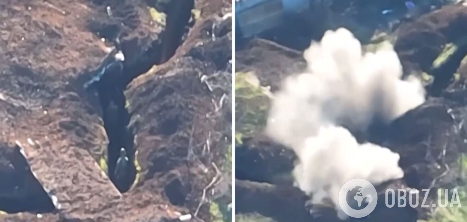 Отработали точно: пограничники обнаружили 'норы' оккупантов на Запорожском направлении и прислали им 'презент'. Видео