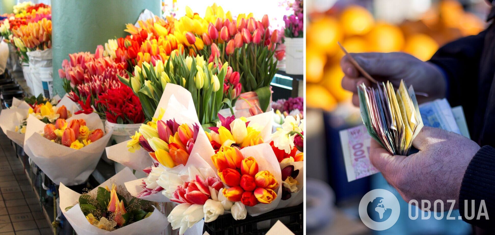 Какая цена на тюльпаны перед 8 марта 2024