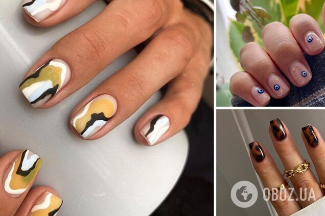 10 свежих идей для весеннего маникюра на короткие ногти. Фото