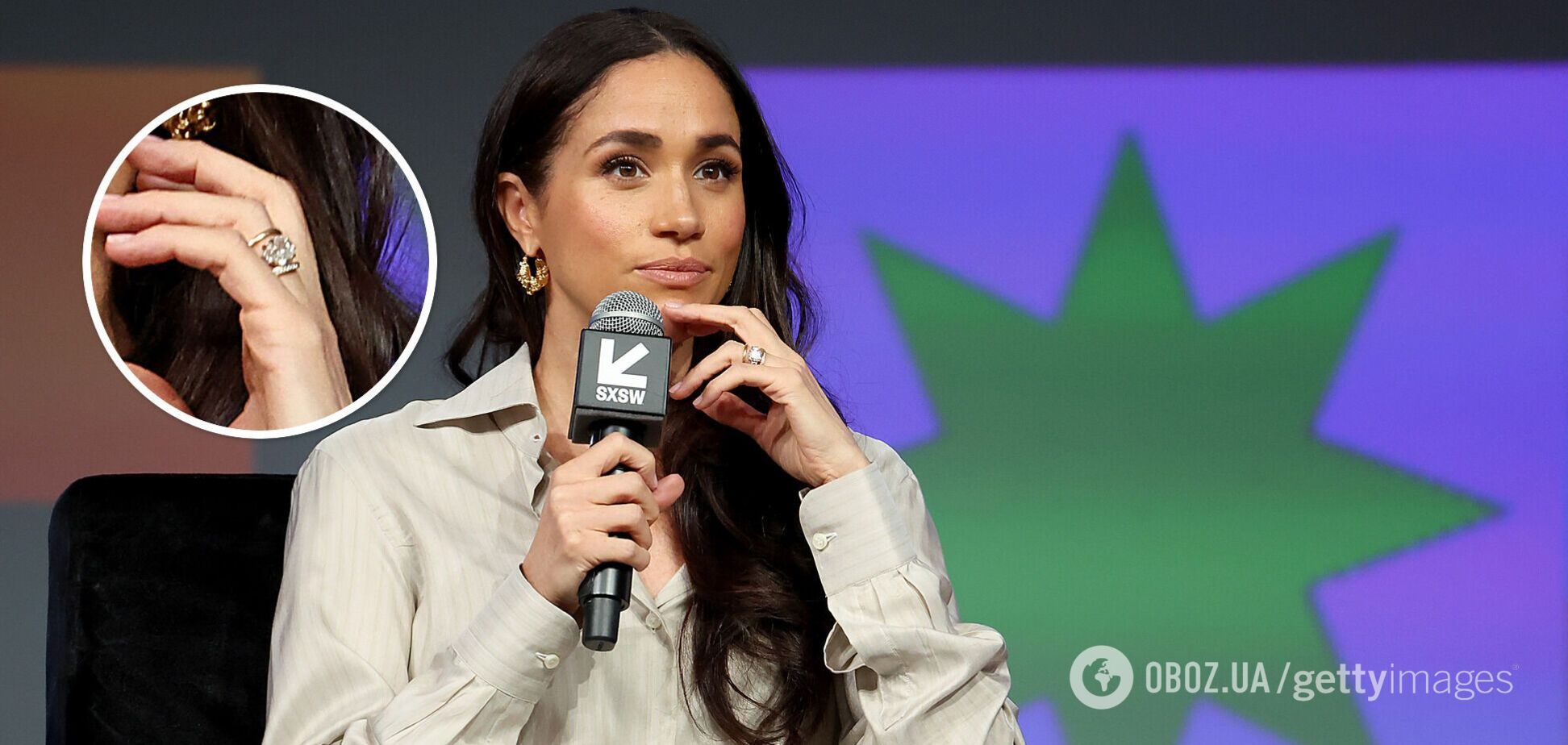 Меган Маркл в Международный женский день засветила обручальное кольцо с бриллиантом за 180 тысяч долларов. Фото