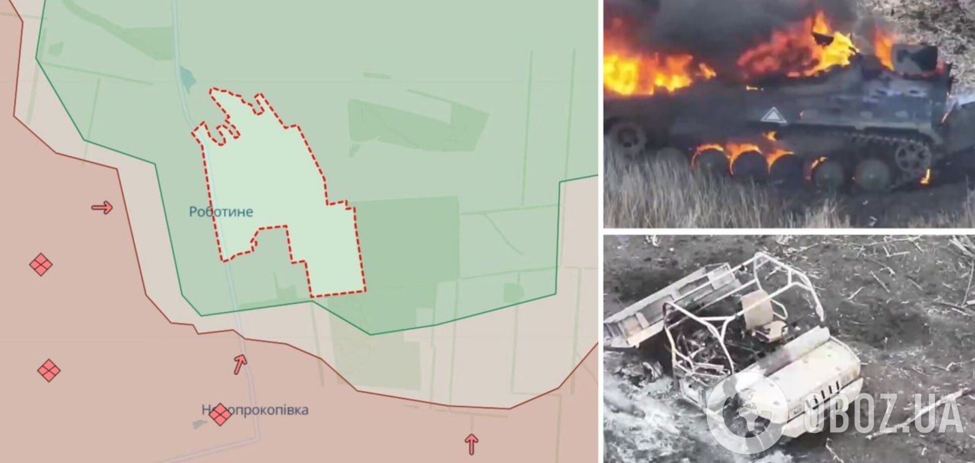 Мінус БМП, всюдихід і жива сила ворога: воїни 128-ї бригади відбили штурм армії РФ під Роботиним. Відео