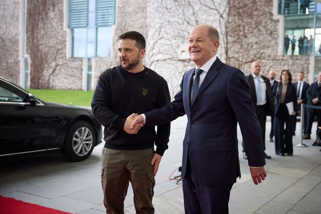 Президент Украины Владимир Зеленский и канцлер Германии Олаф Шольц