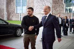 Президент Украины Владимир Зеленский и канцлер Германии Олаф Шольц